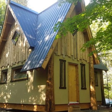 our Viking house for rent in its forest environment