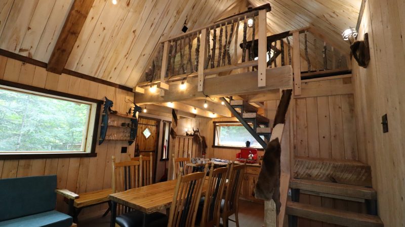 table and mezzanine in viking house